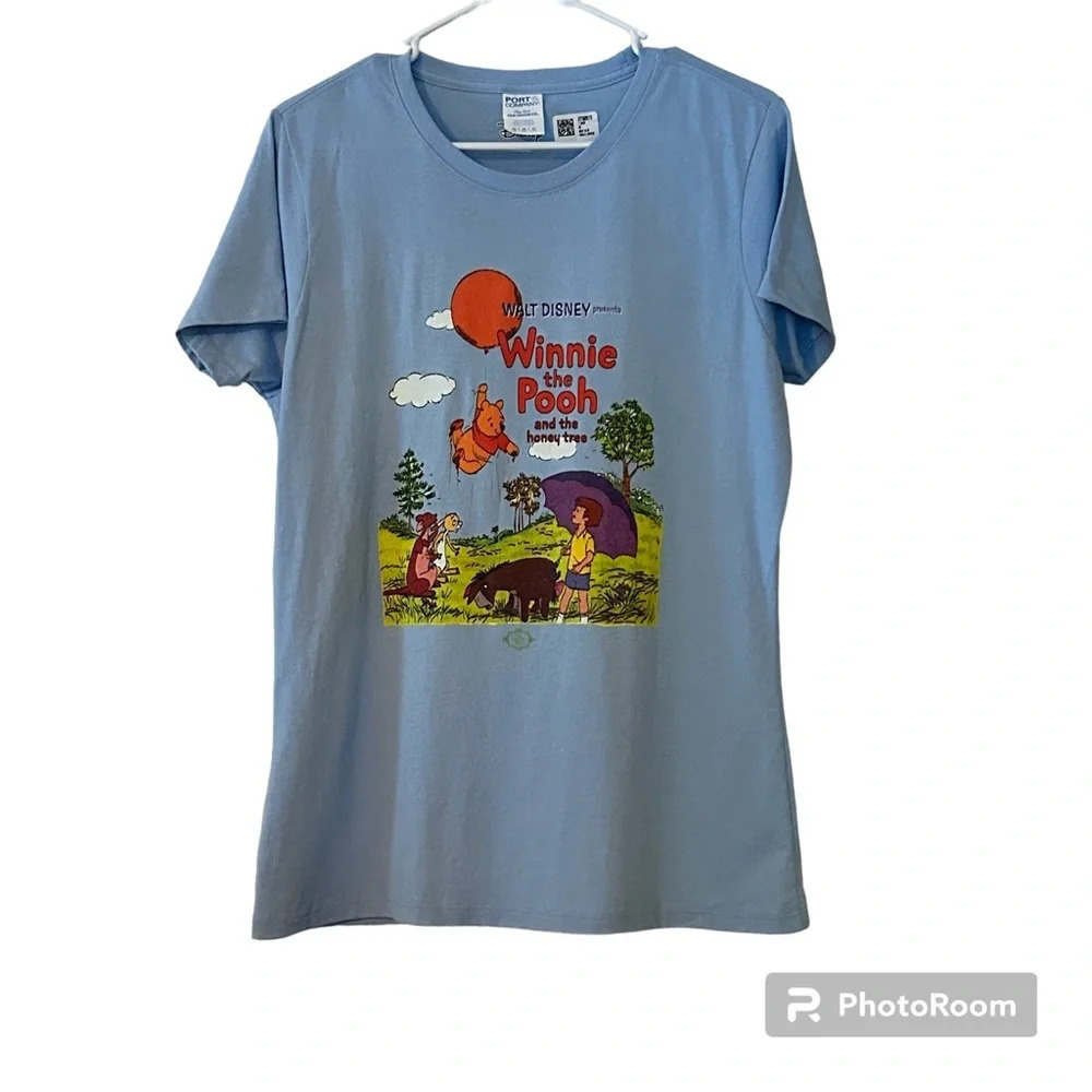 Retro Walt Disney presents Winnie the Pooh and the Honey Tree Womens T-shirt Med - Picture 1 of 8